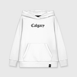 Толстовка детская хлопковая Calgary - Canada, цвет: белый