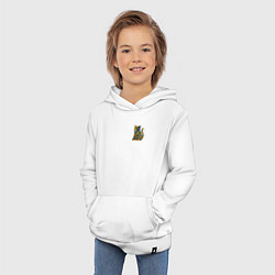 Толстовка детская хлопковая Кубистический мур, цвет: белый — фото 2