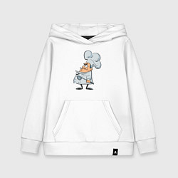 Толстовка детская хлопковая Мистер шеф, цвет: белый