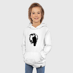 Толстовка детская хлопковая Тукан в круге, цвет: белый — фото 2