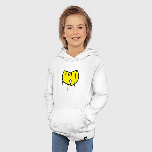 Детская толстовка-худи Wu-Tang style / Белый – фото 3