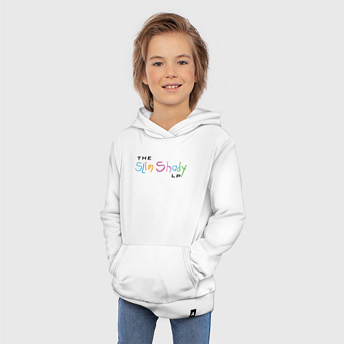 Детская толстовка-худи Slim Shady / Белый – фото 3