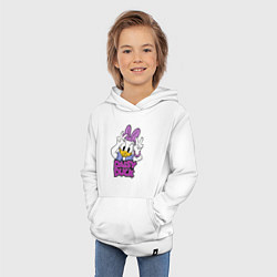 Толстовка детская хлопковая Daisy Duck duble peace, цвет: белый — фото 2