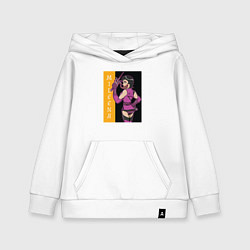 Толстовка детская хлопковая Mileena fighter, цвет: белый