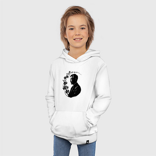 Детская толстовка-худи Мастер волшебных цветов Миядзаки / Белый – фото 3