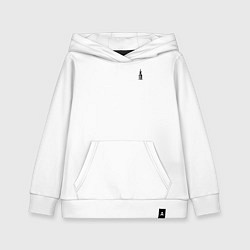 Толстовка детская хлопковая Купола, цвет: белый
