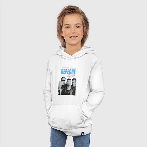 Детская толстовка-худи Depeche Mode Violator portrait / Белый – фото 3