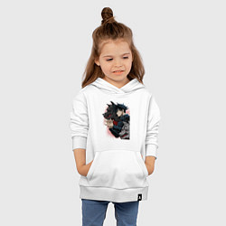 Толстовка детская хлопковая Фушигуро Мегуми, цвет: белый — фото 2