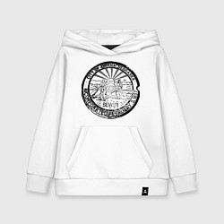 Толстовка детская хлопковая Путешествие Небраска, цвет: белый