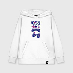 Толстовка детская хлопковая Зомби панда, цвет: белый