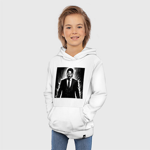 Детская толстовка-худи Киану / Белый – фото 3