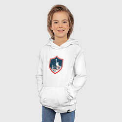 Толстовка детская хлопковая United States, цвет: белый — фото 2
