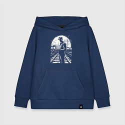 Толстовка детская хлопковая Железнодорожник с тортом, цвет: тёмно-синий