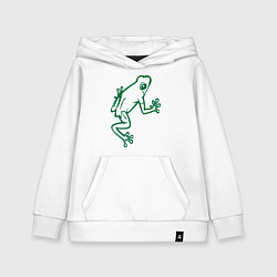 Толстовка детская хлопковая Лягушка, цвет: белый