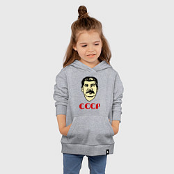 Толстовка детская хлопковая Сталин: СССР, цвет: меланж — фото 2