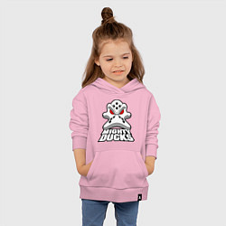 Толстовка детская хлопковая HC Anaheim Ducks, цвет: светло-розовый — фото 2