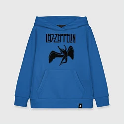 Толстовка детская хлопковая Led Zeppelin, цвет: синий
