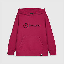 Толстовка детская хлопковая Mercedes Logo, цвет: маджента