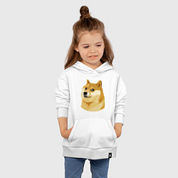Толстовка детская хлопковая Doge, цвет: белый — фото 2