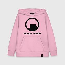 Толстовка детская хлопковая Black Mesa: Logo, цвет: светло-розовый