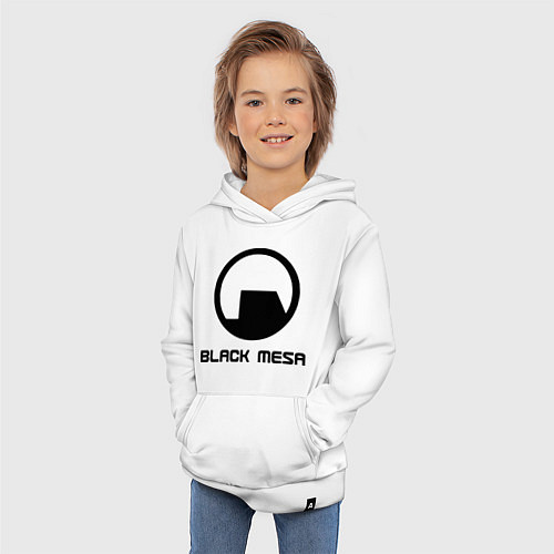 Детская толстовка-худи Black Mesa: Logo / Белый – фото 3