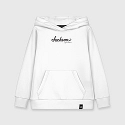 Толстовка детская хлопковая Jackson Guitars, цвет: белый