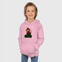Толстовка детская хлопковая Freddy: Evergreen Terrace, цвет: светло-розовый — фото 2