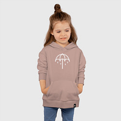 Толстовка детская хлопковая BMTH Symbol, цвет: пыльно-розовый — фото 2