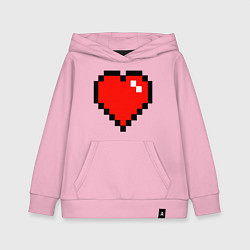 Толстовка детская хлопковая Minecraft Lover, цвет: светло-розовый