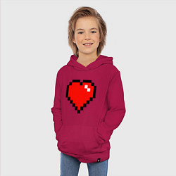Толстовка детская хлопковая Minecraft Lover, цвет: маджента — фото 2