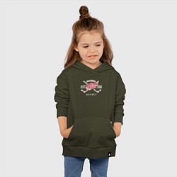 Толстовка детская хлопковая Detroit Red Wings: Est.1926, цвет: хаки — фото 2