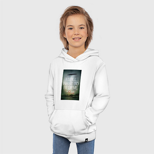 Детская толстовка-худи X-Files: Aliens / Белый – фото 3