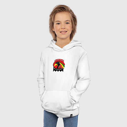 Детская толстовка-худи Chicago Blackhawks Hockey / Белый – фото 3