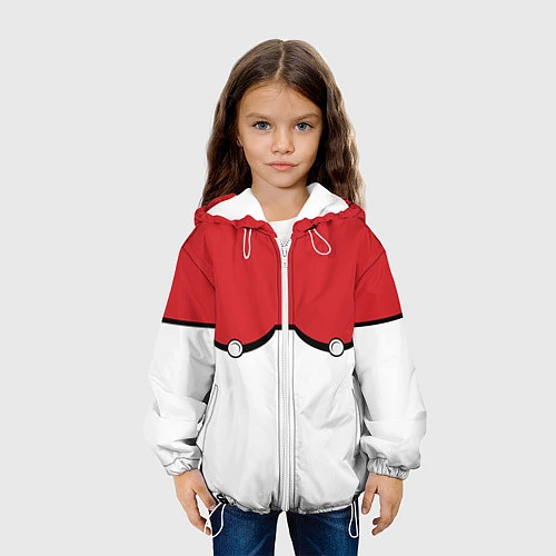 Детская куртка Грудь-покеболы / 3D-Белый – фото 3