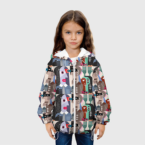 Детская куртка Импрессионизм 16 / 3D-Белый – фото 3
