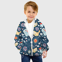 Куртка с капюшоном детская Котята, цвет: 3D-белый — фото 2