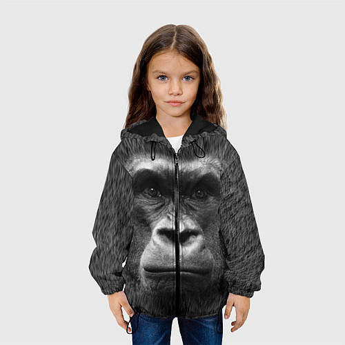 Детская куртка Взгляд / 3D-Черный – фото 3
