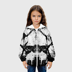 Куртка с капюшоном детская Город, цвет: 3D-белый — фото 2