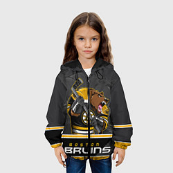 Куртка с капюшоном детская Boston Bruins, цвет: 3D-черный — фото 2