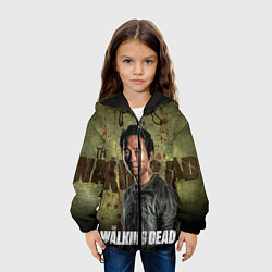 Куртка с капюшоном детская Ходячие мертвецы: Гленн, цвет: 3D-черный — фото 2