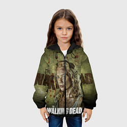 Куртка с капюшоном детская Ходячие мертвецы: Бет Грин, цвет: 3D-черный — фото 2