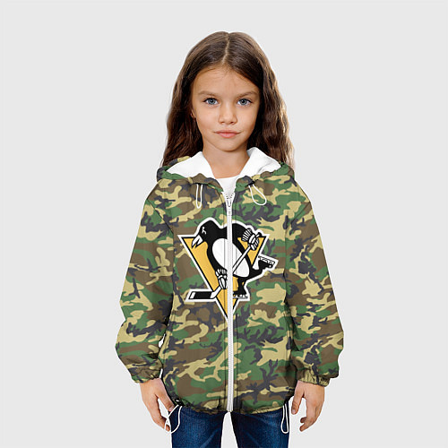 Детская куртка Penguins Camouflage / 3D-Белый – фото 3