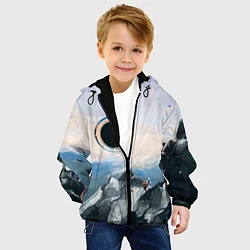 Куртка с капюшоном детская Черная дыра, цвет: 3D-черный — фото 2