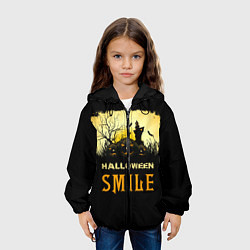 Куртка с капюшоном детская Smile, цвет: 3D-черный — фото 2