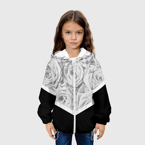 Детская куртка Розы / 3D-Белый – фото 3