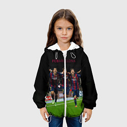 Куртка с капюшоном детская Barcelona6, цвет: 3D-белый — фото 2