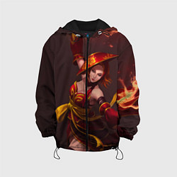 Куртка с капюшоном детская Lina: Dragon Fire, цвет: 3D-черный