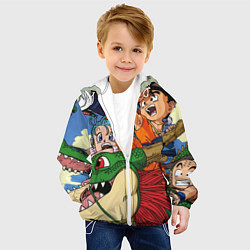 Куртка с капюшоном детская Dragon Ball Team, цвет: 3D-белый — фото 2