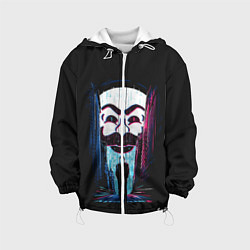 Куртка с капюшоном детская Mr Robot: Anonymous, цвет: 3D-белый