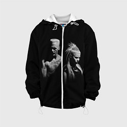 Куртка с капюшоном детская Die Antwoord: Black, цвет: 3D-белый